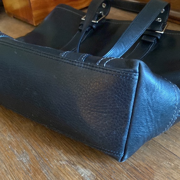 Coach Hampton F10194 vintage black leather shoulder bag - Picture 10 of 13